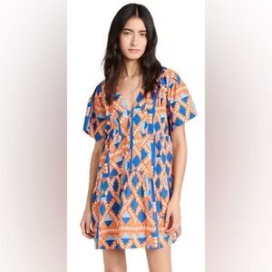 Marea Grecian Geo Print Mini Dress